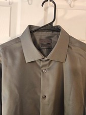 NWT Men's Long Sleeve Collared Shirt - Calvin Klein Infinite Fit Wrinkle Free