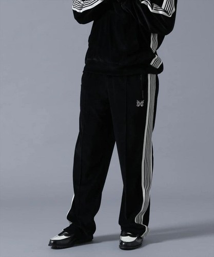 USED NEEDLES VELOUR TRACK JACKET AND PANTS SET EXCELLENT