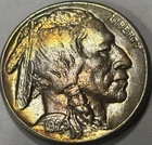 1929-S Buffalo Nickel, HIGH GRADE , ORIGINAL ALBUM TONING!!!!