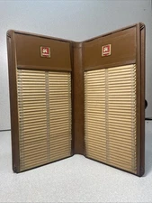 1950s Victor Safe Visible Recorder Book Index Card Flat File Postcard Album
