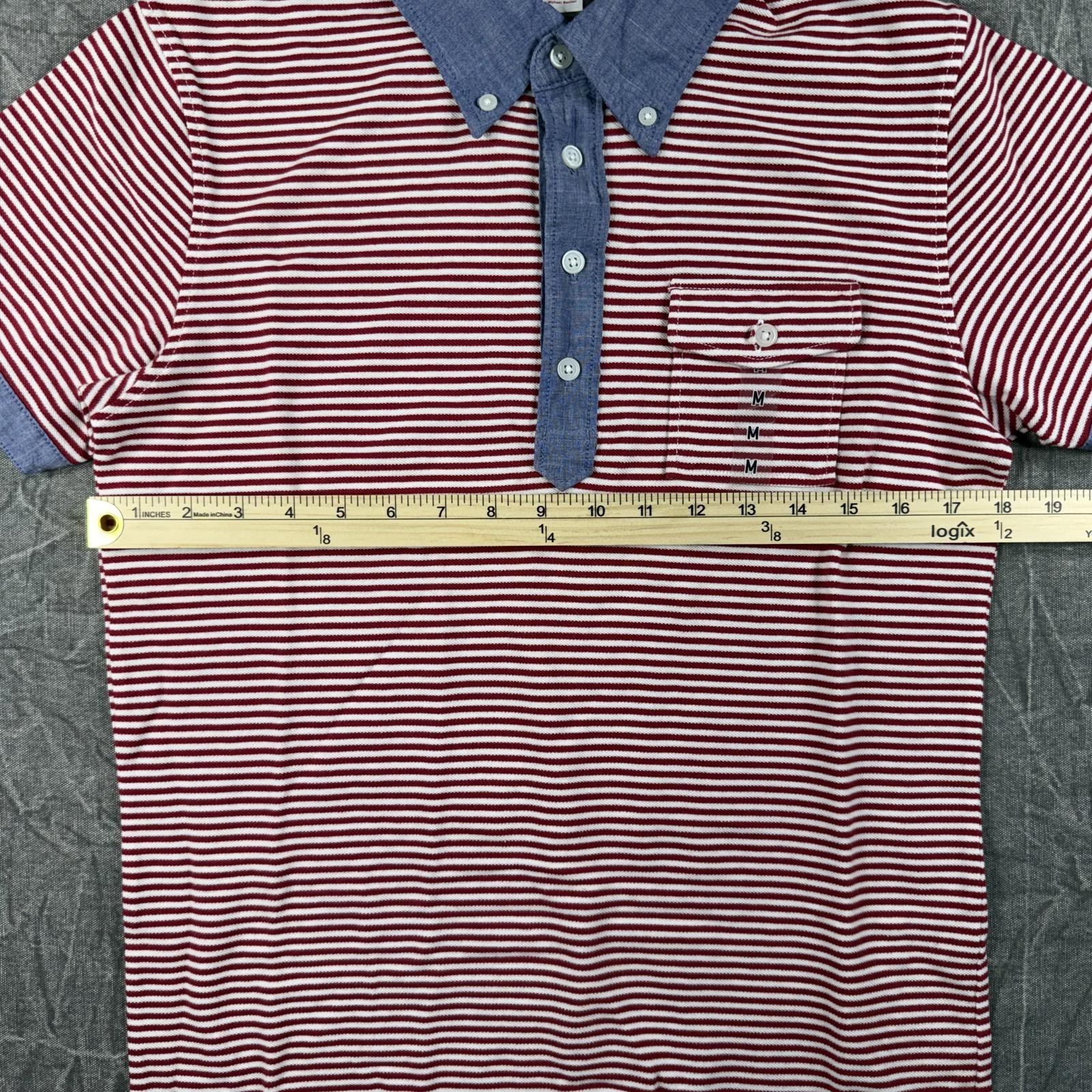 Uniqlo Shirt Men's M Red Blue Michael Bastian Stripe thumbnail 5