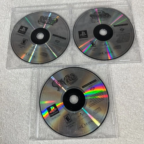 Spyro the Dragon PS1 Bundle Collectors Disc Only Riptos Rage Year of the Dragon