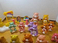 LOT OF 28 Care Bears Miniature Mini PVC Figures Vintage Figurines Cake Toppers