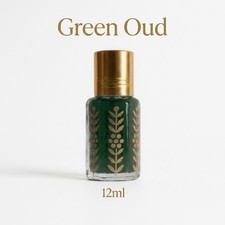Green Oud 12ml Pure Perfume/Attar-Roll On! Bottle/Cap Design Varries.