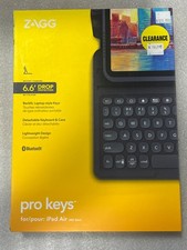 Zagg Pro Keys Detachable Keyboard Case for iPad Air 11" M3 M2 iPad 10.9" 4/5 Gen