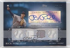 2009 Topps Sterling Chronicles Quad Relic Silver 7/10 Rick Porcello Auto 0r4