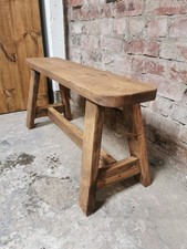 Milking Bench Seat Rustic Reclaimed 90 cm 