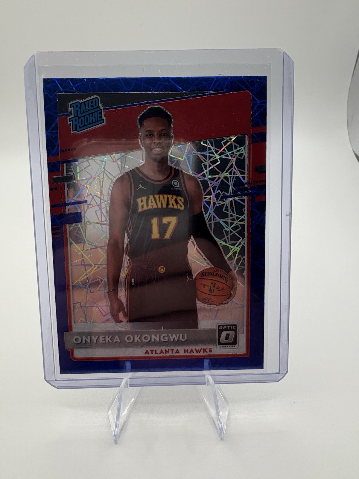 2020-21 Panini Donruss Optic - Rated Rookie Onyeka Okongwu #156 Blue Velocity