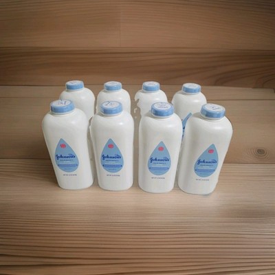 Lot of 8 Johnson's Baby Powder Aloe & Vitamin E With Natural Cornstarch 22oz New