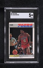 1987-88 Fleer Julius Erving #35 SGC 5 HOF 0uf1