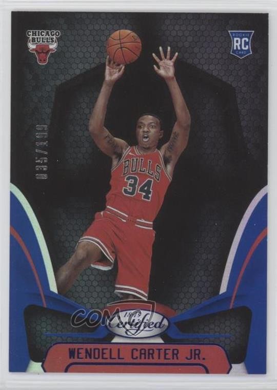2018-19 Certified Mirror Blue 35/199 Wendell Carter Jr #157 1x9