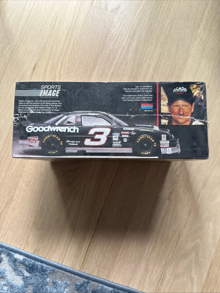 BRAND NEW SEALED DALE EARNHARDT #3 GOODWRENCH LUMINA 1/24 MONOGRAM MODEL KIT - Image 2 of 4