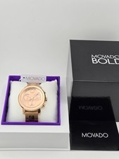 Movado Bold Men's Chronograph Rose Gold Tone Watch - 3601001 995 MSRP