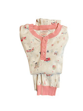Hanna Andersson Christmas house holiday print 2 piece pajama set 130/8