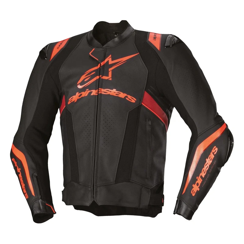 Alpinestars Missile V3 Ignition Leather Black Fluo Red Dark, photo 1 of 2
