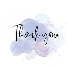 Thank You Note Purple Modern Aesthetic PDF File and Printable