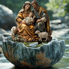 Garden Jesus Nativity Scene Stake Christmas Yard Sign Stake 2D