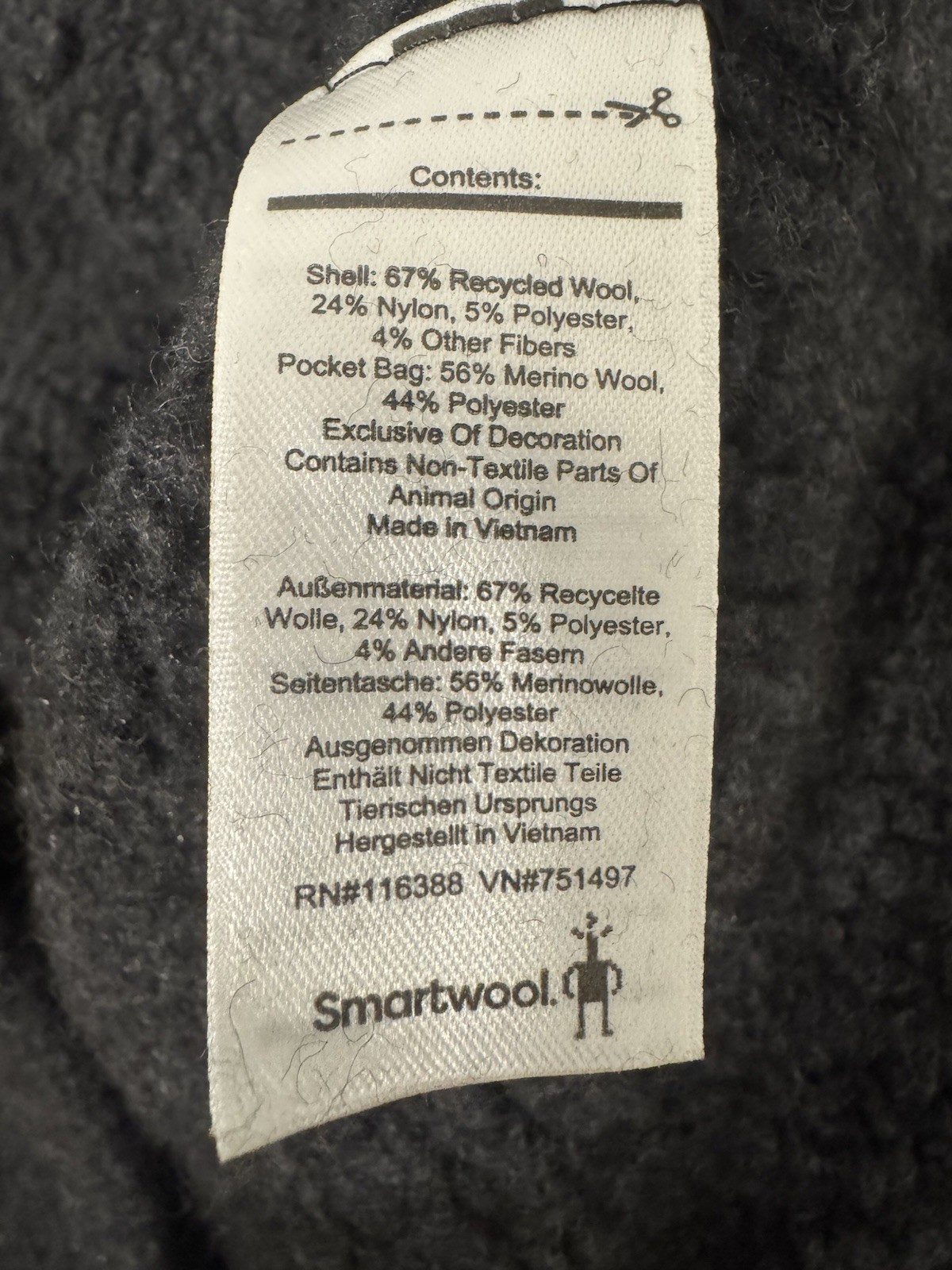 Smartwool Wool Blend Quarter Zip Pullover Soft Co… - image 7