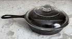 Wagner Ware Sidney -0- No. 5 Cast Iron Skillet 1055E with Glass Lid