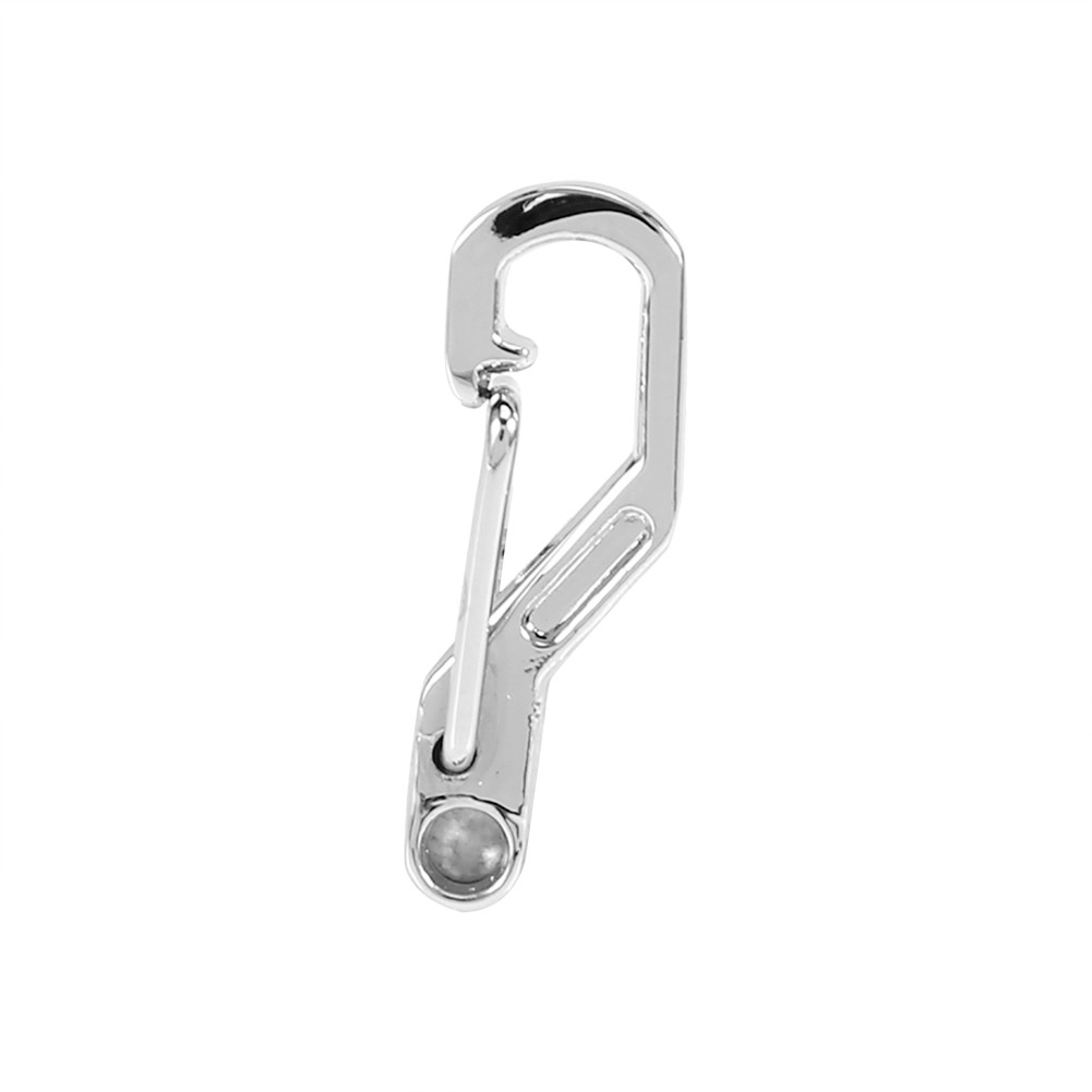 (silver)5PCS/Bag EDC Alloy Outdoor Mini Spring Hook Keychain Carabiner Key BJ