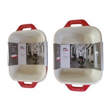 Set of 2 STAUB France Stoneware Mini Gratin B...