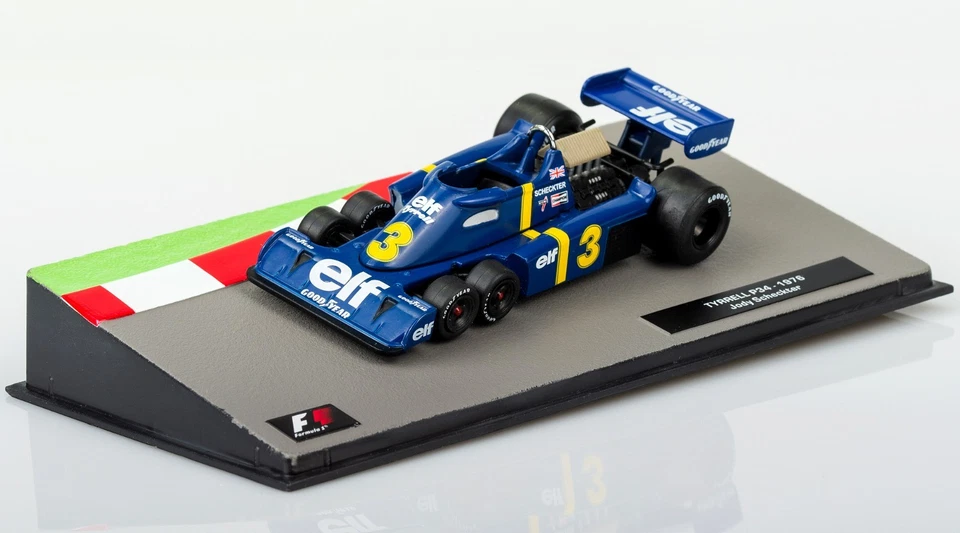 Tyrrell P34 Jody Scheckter 1976 6 ruote Modellino F1 Scala 1:43 Blister Nuovo #3 - Immagine 3 di 4