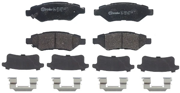 Juego de pastillas de freno BREMBO P 09 014, freno de disco para CADILLAC CHEVROLET FORD SAAB Foto 2 de 2