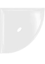 Questech 8"Corner Shower Shelf,Retrofit Shower Organizer for Tile Walls,white