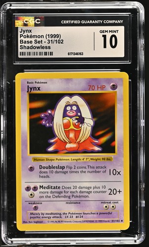 Jynx (Shadowless) graded CGC 10 for sale on eBay
