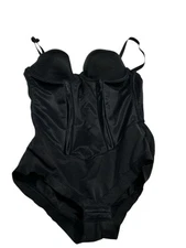 Flexees 36B Easy Up Strapless Firm Control Bodybriefer 1256 Black