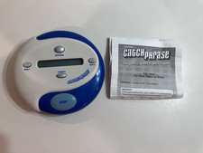 Catch Phrase Electronic Handheld Party Game White Blue 2004 Hasbro Works Vtg