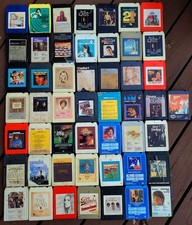 Lot of 50 Mixed 8-Track Tapes - Rock Pop Easy Listening Country