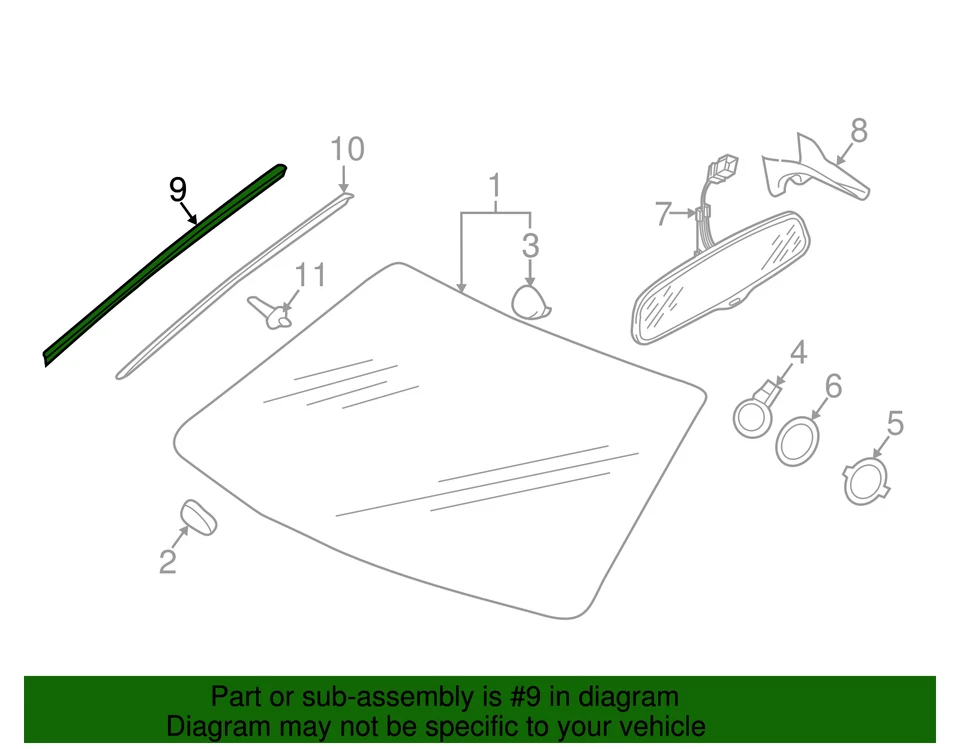 Moldura original Audi Reveal 8K0-854-327-01C Foto 2 de 2