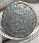 1861-P Seated Liberty Quarter — photo from another recent sale
