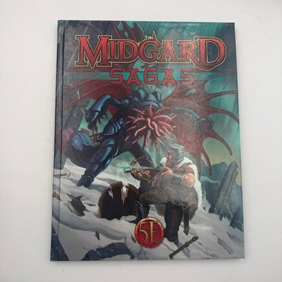 Midgard Sagas for (D&D) 5th Edition by Wolfgang Baur (HC, 2018) RPG Kobold Press