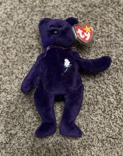 Rare mint 1st edition 1997 Princess Diana Beanie Baby, made in Indonesia/PVC