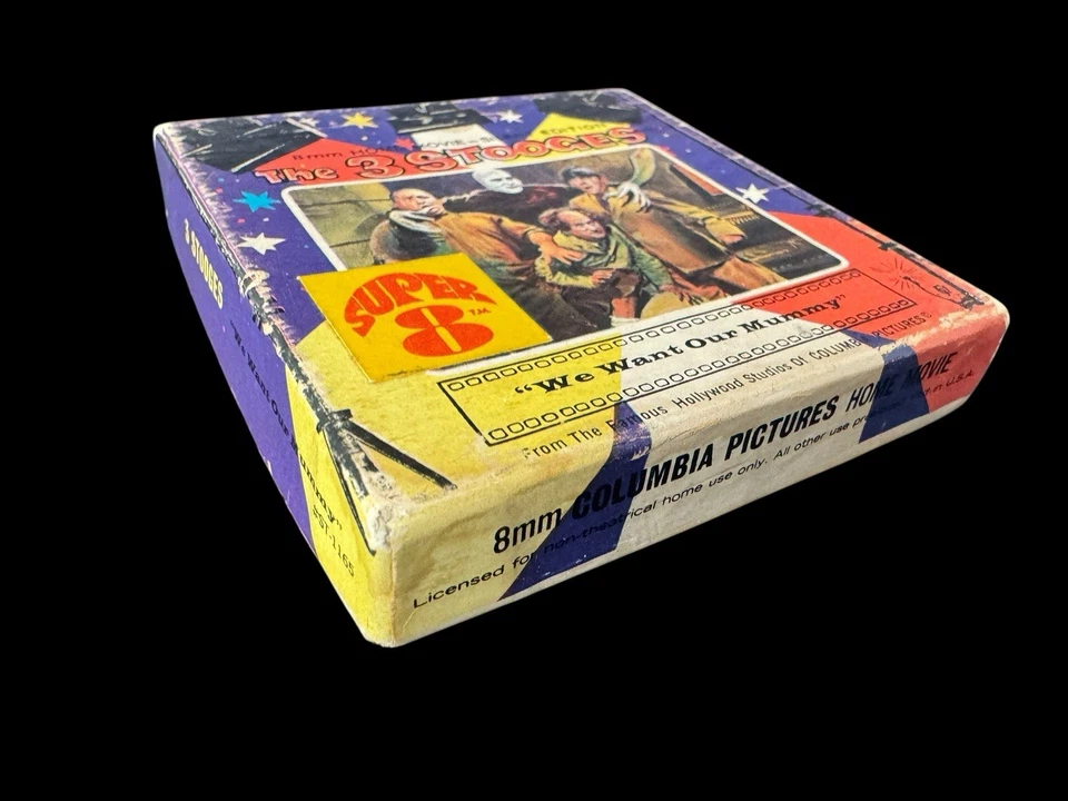 Three Stooges 8MM We Want Our Mummy Halloween Comedy Super 8 Silent Foto 2 de 4