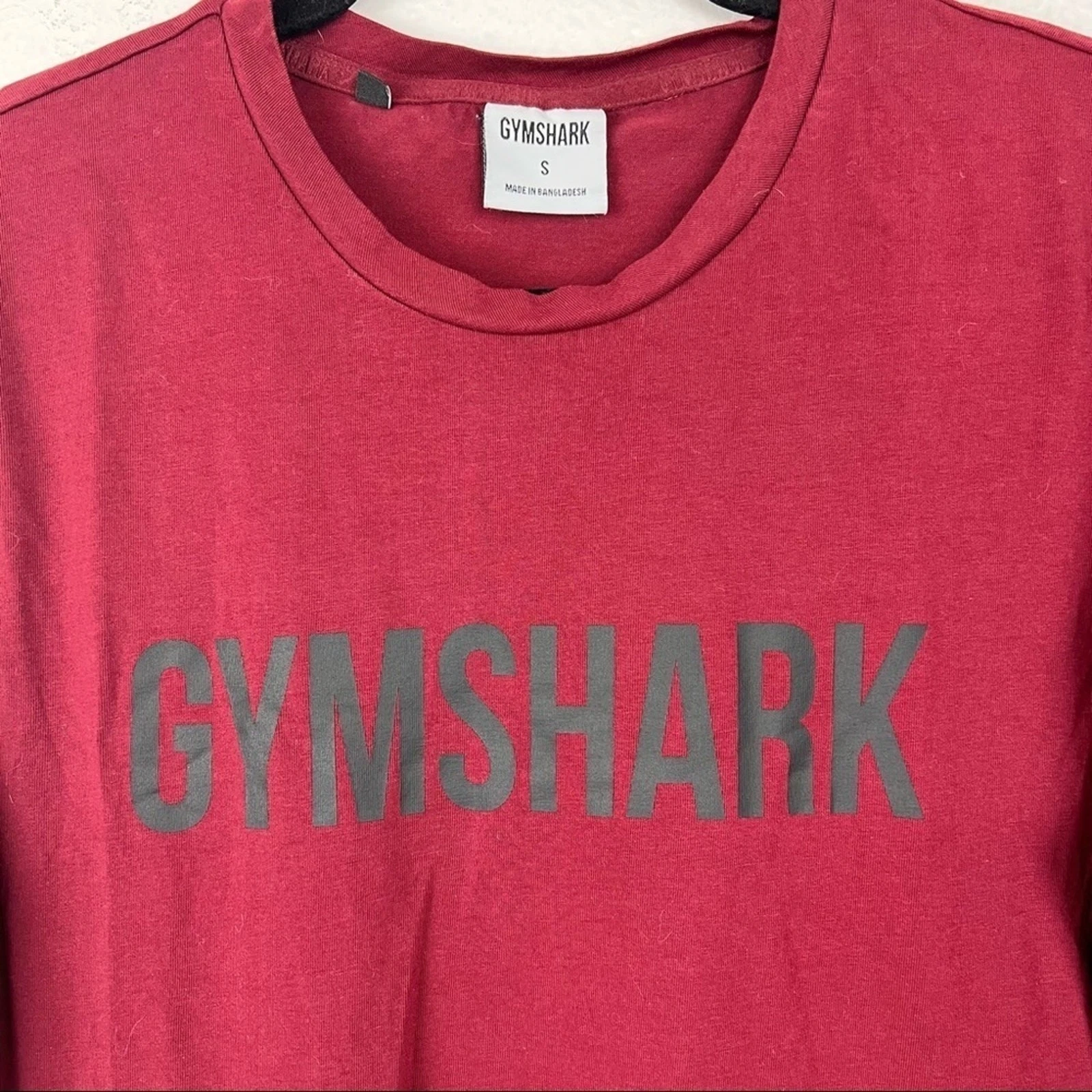 gymshark long sleeve black spellout logo shirt