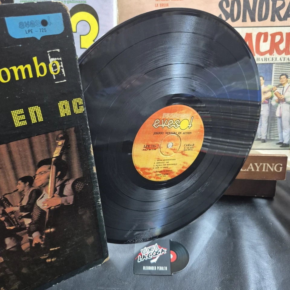 Johnny Ventura Y Su Combo ‎– En Accion - Latin, Salsa Guaguancó, Venezuela, 1976 - Image 3 of 4