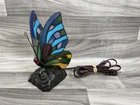 TIFFANY STYLE BUTTERFLY STAINED GLASS TABLE LAMP BEDSIDE LIGHT NIGHT LIGHT