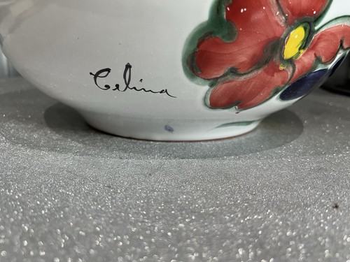 Vintage Celina Himark Portugal Large Handpainted Serving Bowl - Picture 3 of 6