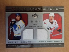2005-06 Upper Deck Rookie Inspirations #251 Chris Thorburn Rod Brind'Amour /999