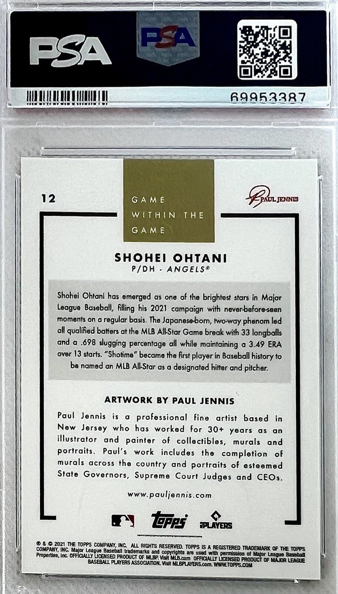 2021 Topps Game Within The Game Shohei Ohtani #12 By Paul Jennis