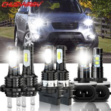 For Hyundai Santa Fe 2009-2013 Led Headlight Highlow Beam Fog Light Bulbs Kit For Hyundai Santa Fe 2009-2013 Led Headlight Highlow Beam Fog Light Bulbs Kit