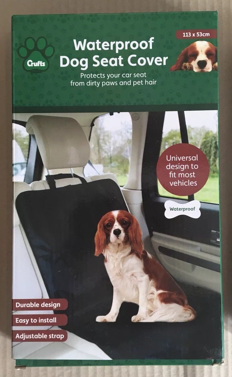 Crufts Waterproof Car Seat Protection Cover Wet Dog Protection 113