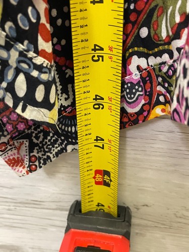 LOFT Kimono Womens M/L Multicolor Open Front Balloon Sleeve Long Kaftan Style - Picture 8 of 12