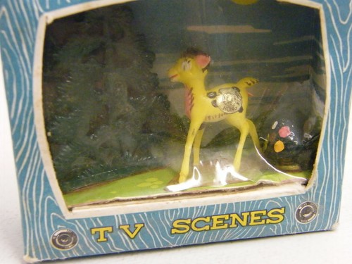 BAMBI PVC FIGUR TV SCENES MARX TOYS 60er JAHREN DISNEY - Bild 5 von 6