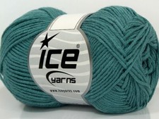 8-Skein Lot Lorena Bamboo Yarn fine summer 8x50g Turquoise