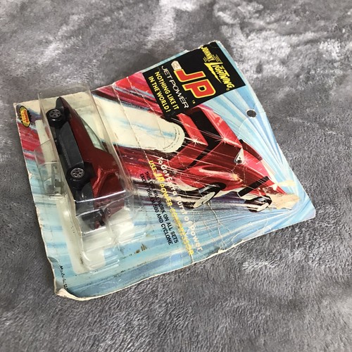 Vtg Johnny Lightning Jet Power Bubble Red Sealed In Packaging Distressed JP - Picture 6 of 10