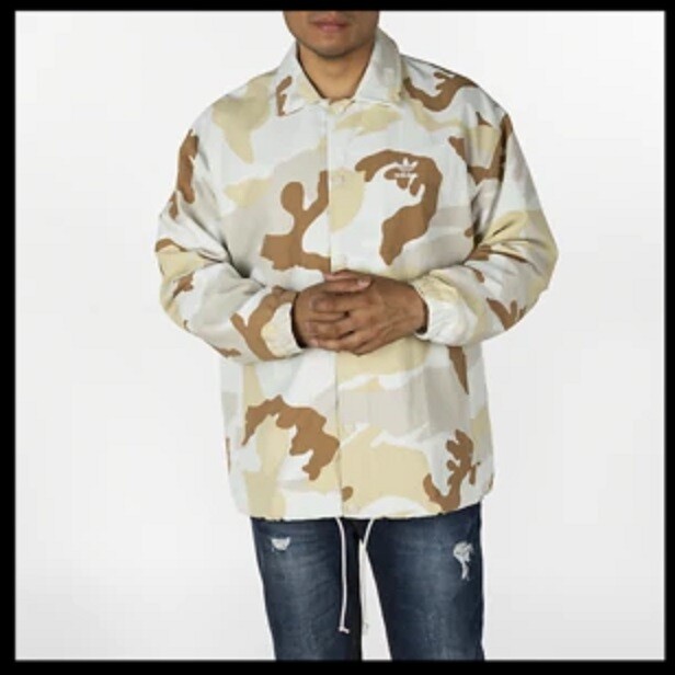 ジャケット・アウター WASHED CANVAS FIELD JACKET CAMO L Habit Camo Jacket Sz XL Veil Wideland Wolf Turkish Coffee Hooded